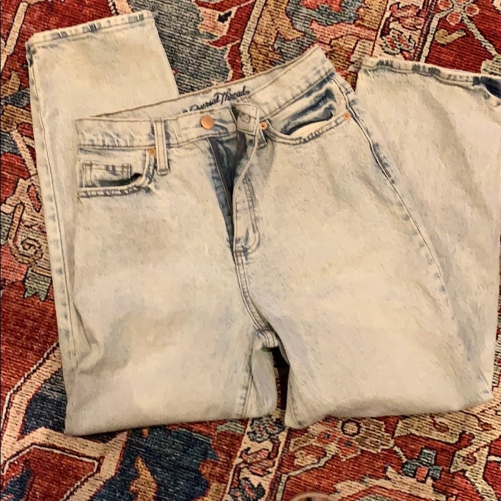 Acid washed BF jeans